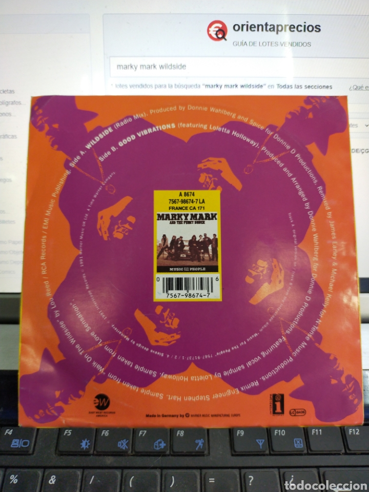 Discos de vinilo: Marky Mark single wildside Alemania 1991 - Foto 2