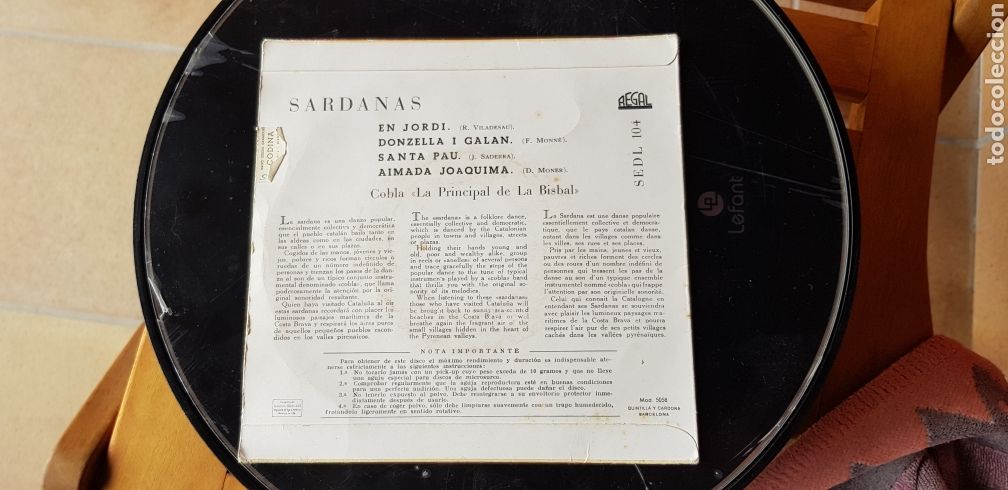 Discos de vinilo: Sardanas Cobla La Principal de la Bisbal - Foto 2
