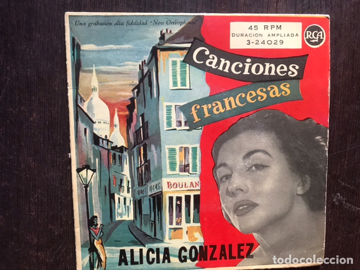 Discos de vinilo: Al&iacute;cia Gonz&aacute;lez. Canciones francesas