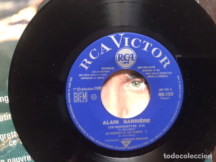 Discos de vinilo: Alain Barriere. Les guinguettes - Foto 3