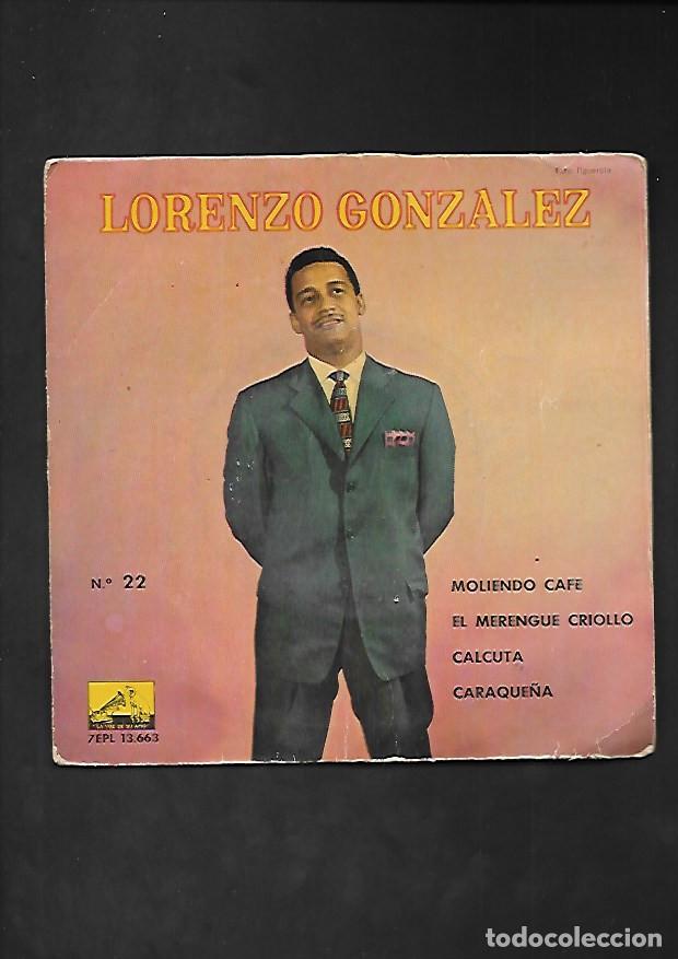 Discos de vinilo: LORENZO GONZALEZ MOLIENDO CAFE, ODEON 7 EPL 13.663 - Foto 1