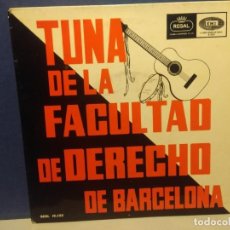 Discos de vinilo: EP TUNA DE LA FACULTAD DE DERECHO DE BARCELONA : AMPARITO ROCA, RONDA JURIDICA, ETC
