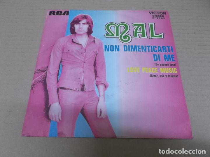 Disques de vinyle: MAL (SINGLE) NON DIMENTICARTI DI ME A&Ntilde;O 1972 - PROMOCIONAL