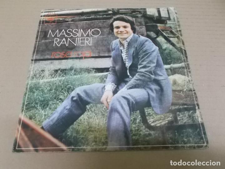 Discos de vinilo: MASSIMO RANIERI (SINGLE) ROSA ROJA A&Ntilde;O 1970 - Foto 1