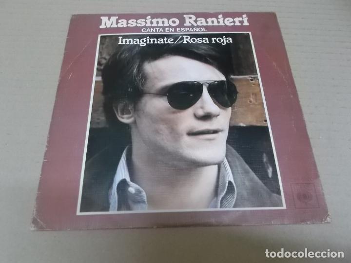 Discos de vinilo: MASSIMO RANIERI (SINGLE) IMAGINATE A&Ntilde;O 1977 - Foto 1