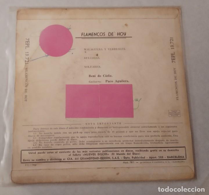 Discos de vinilo: BENI DE C&Aacute;DIZ - Foto 2