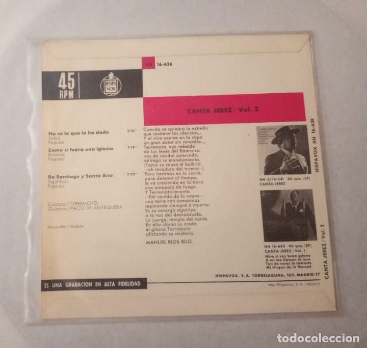 Discos de vinilo: TERREMOTO DE JEREZ - Foto 2