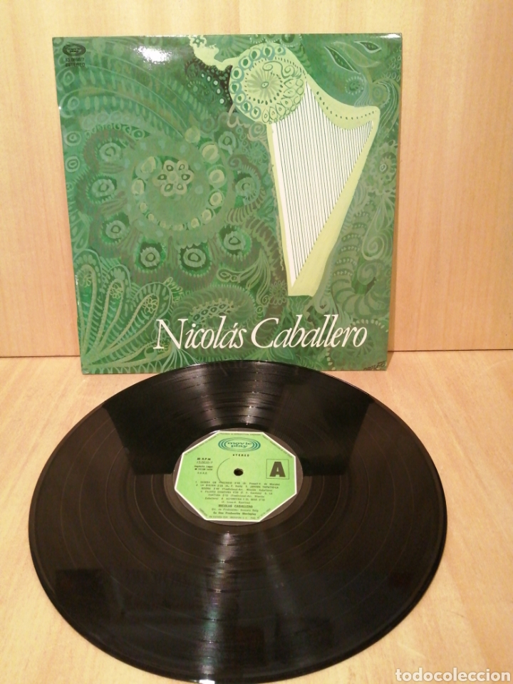 Discos de vinilo: Nicol&aacute;s Caballero. Arpa. Grabado en Espa&ntilde;a en 1978. - Foto 1