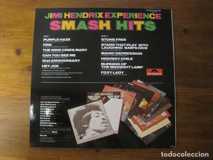 Discos de vinilo: Jimi Hendrix Experience, Smash Hits lp. - Foto 2
