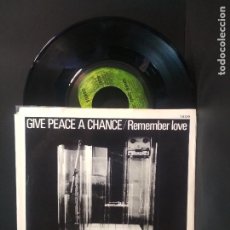 Discos de vinilo: JOHN LENNON GIVE PEACE A CHANCE SINGLE USA 1969 PEPETO TOP. Lote 215844923