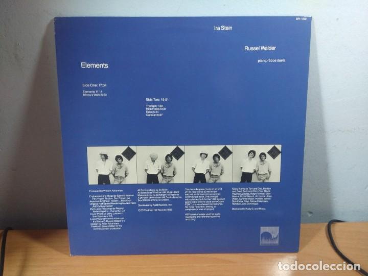 Discos de vinilo: LP IRA STEIN & RUSSEL WALDER : ELEMENTS ( WINDHAM HILL RECORDS ) - Foto 2