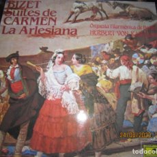 Discos de vinilo: BIZET SUITES DE CARMEN - LA ARLESIANA - KARAJAN LP - EDICION ESPAÑOLA D.G. 1971 - MUY NUEVO (5)