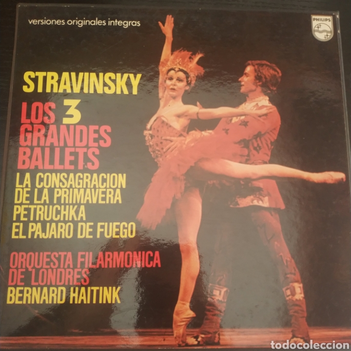 Discos de vinilo: Stravinsky los tres grandes ballets - Foto 1