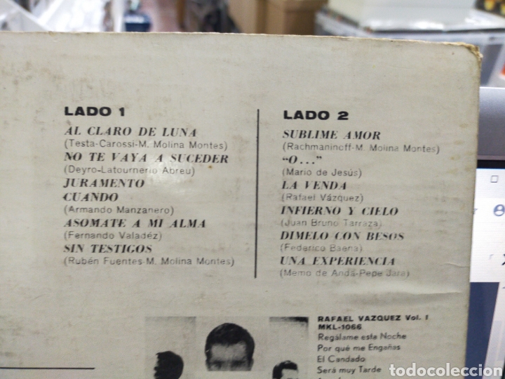 Discos de vinilo: Rafael V&aacute;zquez lp al claro de luna mexico - Foto 2
