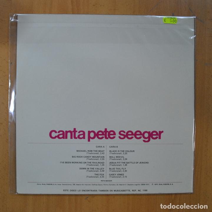 Discos de vinilo: PETE SEEGER - CANTA PETE SEEGER - LP - Foto 2