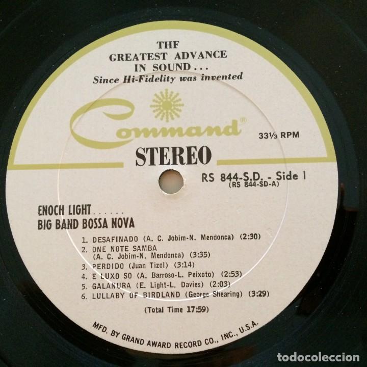 Discos de vinilo: Enoch Light &ndash; Big Band Bossa Nova USA 1962 COMMAND - Foto 4