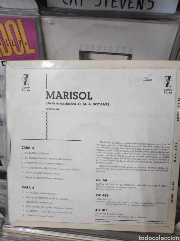 Discos de vinilo: Marisol Lp la bamba zafiro 65 - Foto 2