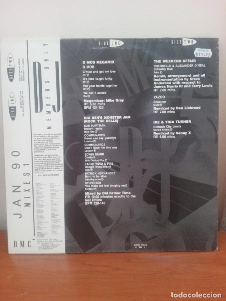 Discos de vinilo: DMC ..- JANUARY 90 - MIXES 1 -LP - Foto 2