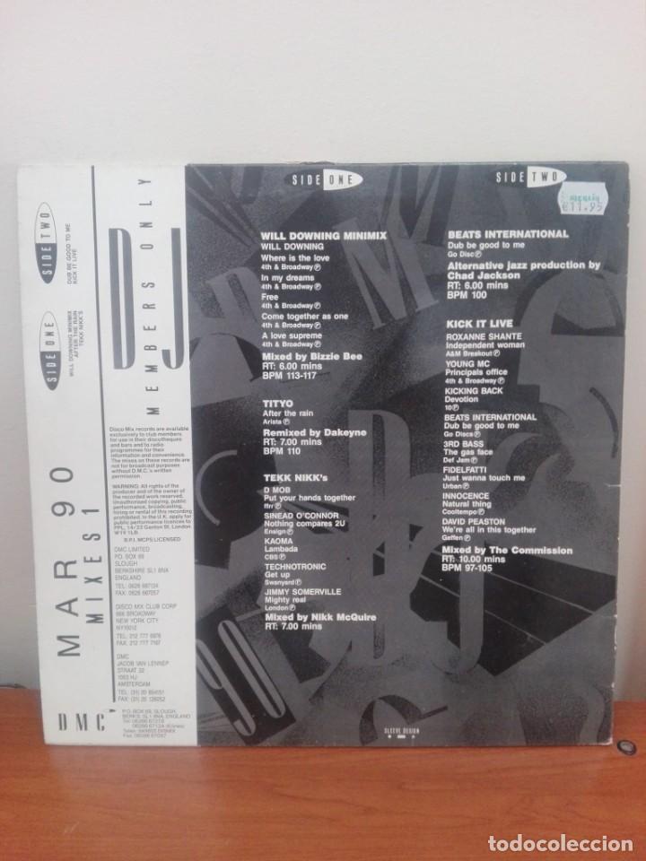 Discos de vinilo: DMC ..- MARCH 90 - MIXES 1 -LP - Foto 2