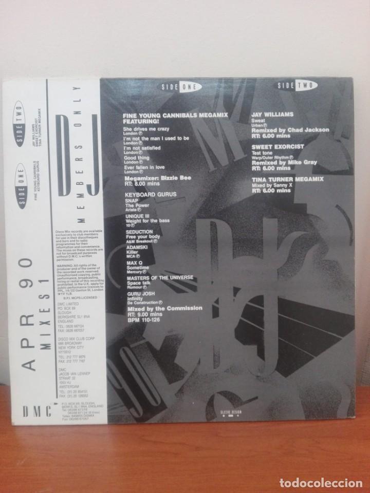 Discos de vinilo: DMC ..- APRIL 90 - MIXES 1 -LP - Foto 2