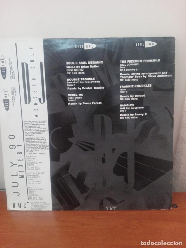 Discos de vinilo: DMC ..- JULY 90 - MIXES 1 - LP - Foto 2