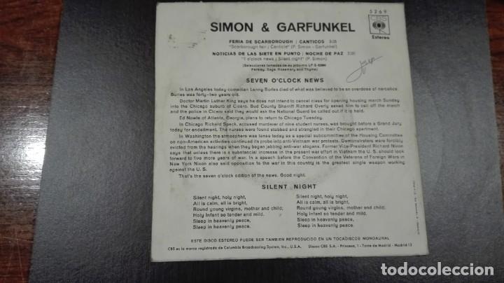 Discos de vinilo: 3 Singles Simon & Garfunkel CBS - Foto 6