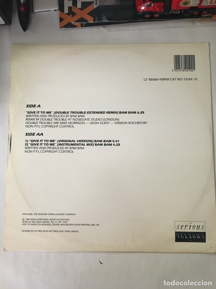 Discos de vinilo: BAM BAM-GIVE IT TO ME-1988 - Foto 2