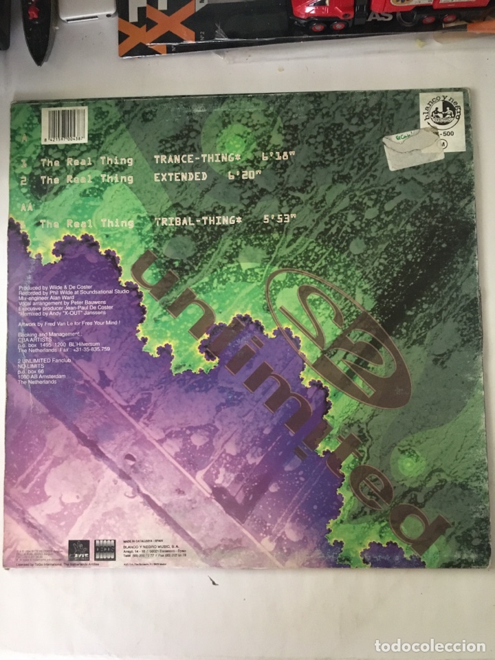 Discos de vinilo: 2 UNLIMITED-THE REAL THING-1994 - Foto 2