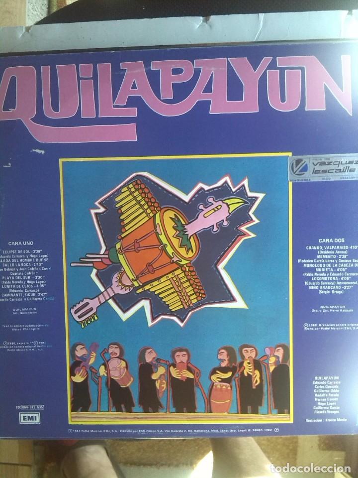 Discos de vinilo: QUILAPAYUN - DARLE AL OTO&Ntilde;O UN ...1982 - Foto 2