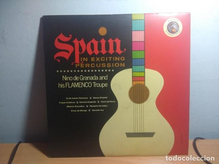 Vinyl records: LP NI&Ntilde;O DE GRANADA AND HIS FLAMENCO TROUPE : SPAIN IN EXCITING PERCUSSION