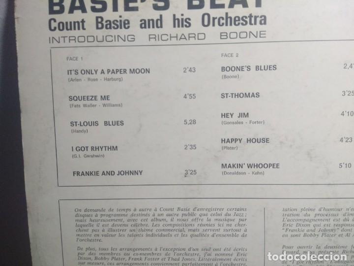 Discos de vinilo: LP COUNT BASIE : BASIE&acute;S BEAT - Foto 2