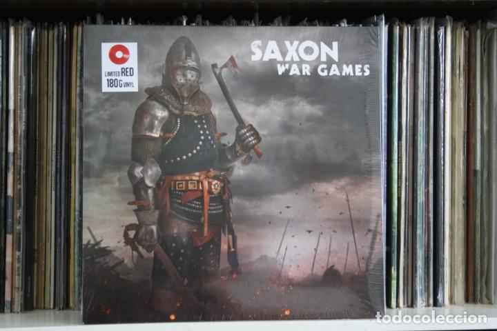 Discos de vinilo: SAXON, WAR GAMES, VINILO ROJO, 2017, NUEVO - Foto 1