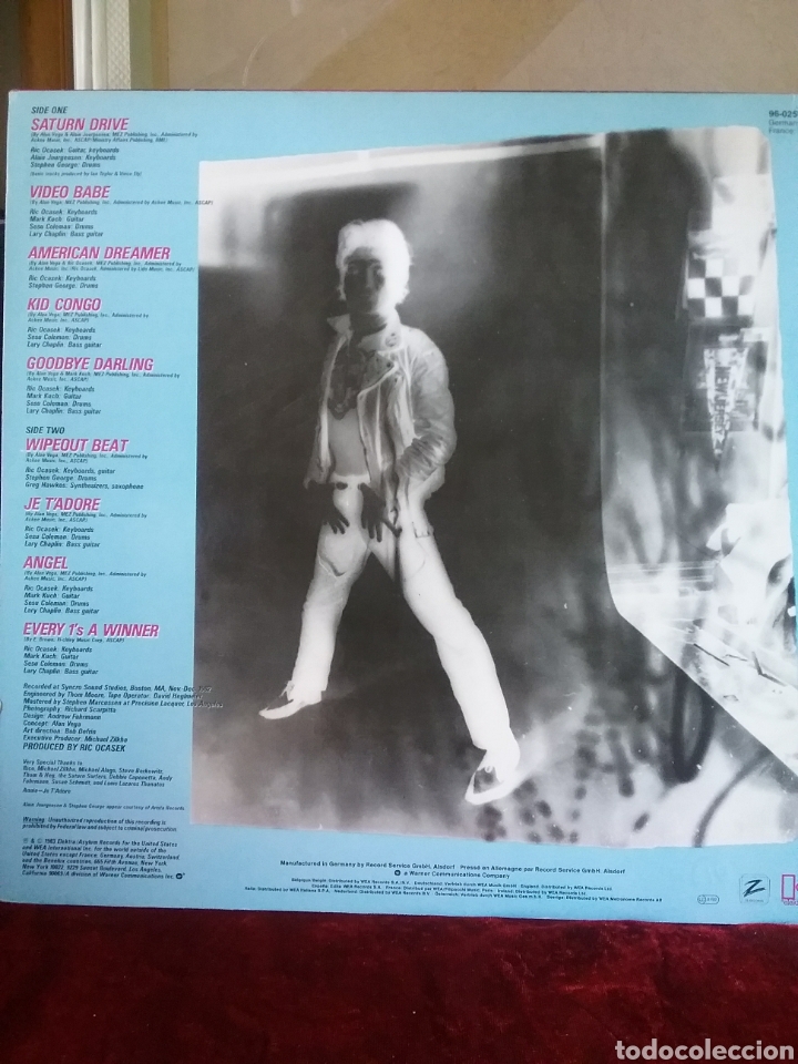 Discos de vinilo: ALAN VEGA 1983 Ex- Suicide Elektra Records. - Foto 2