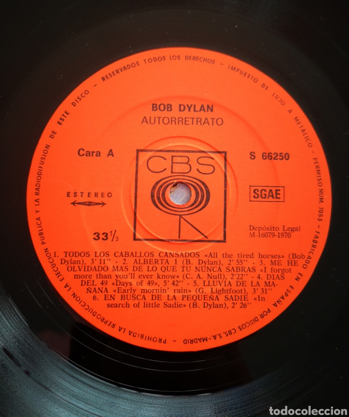 Discos de vinilo: BOB DYLAN - AUTORRETATO - Foto 2