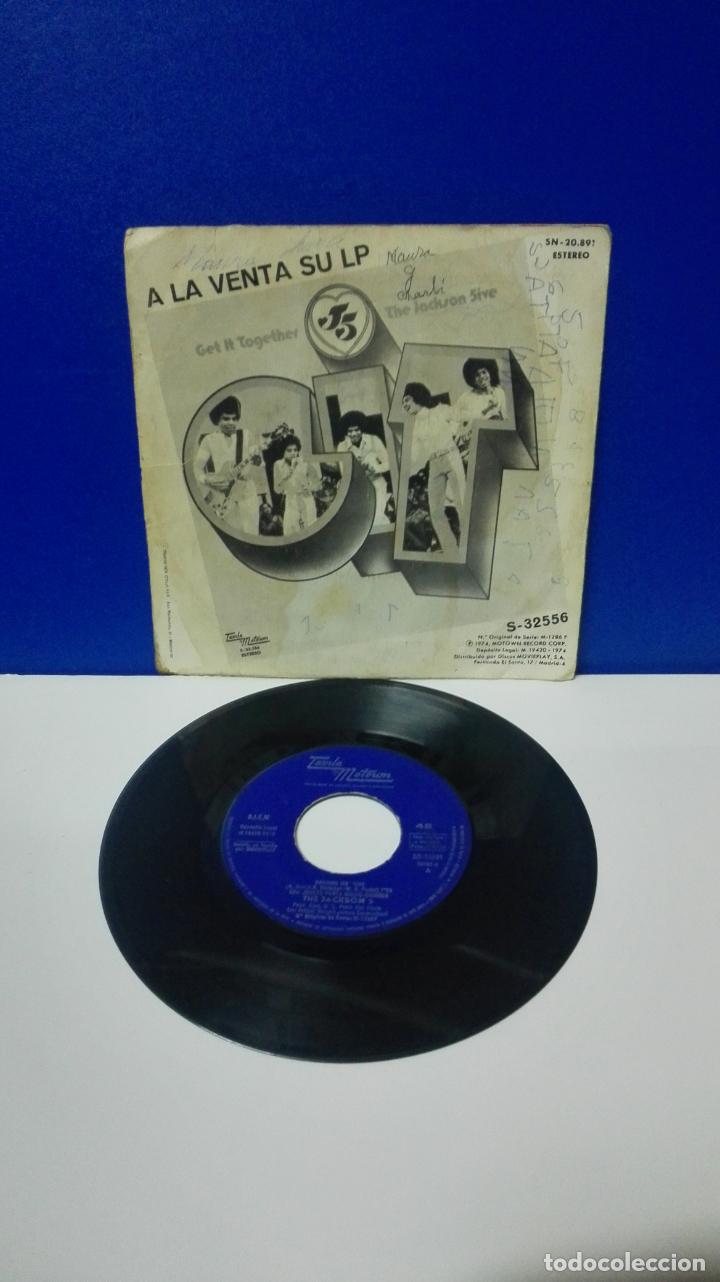 Discos de vinilo: DISCO VINILO SINGLE - THE JACKSON 5 - DANCING MACHINE - Foto 2
