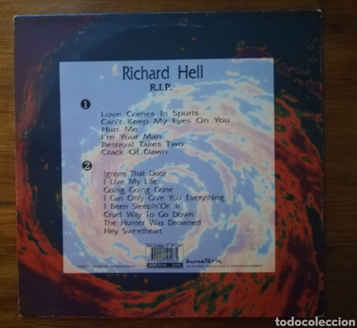 Discos de vinilo: Richard Hell RIP Lp - Foto 2
