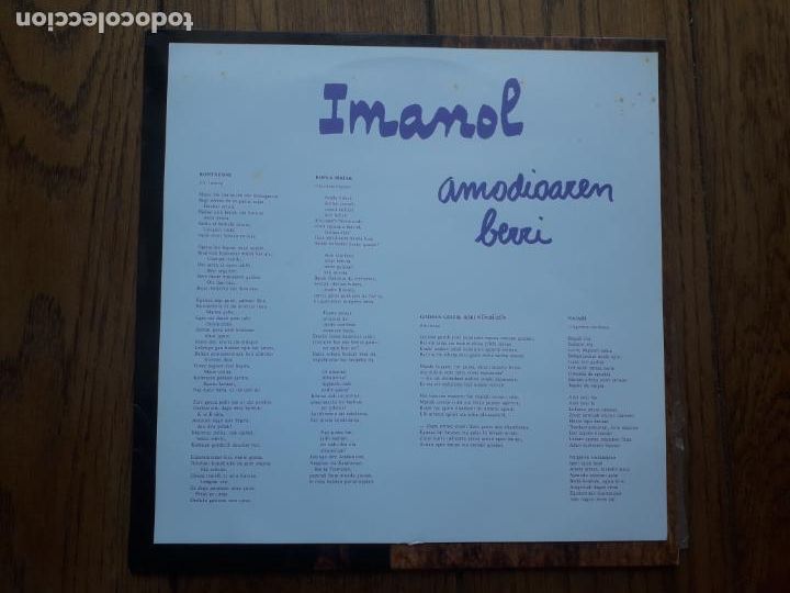 Discos de vinilo: Imanol - amodioaren berri - Foto 2