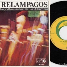 Discos de vinilo: LOS RELAMPAGOS - DANZA DEL FUEGO / RECUERDOS DE LA ALHAMBRA - SINGLE DE VINILO