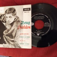 Discos de vinilo: DOUG SHELDON EP LOLLIPOPS AND ROSES + 3 ESP DECCA EDGE 71819 1963 MEP RARO Y DIFICIL. Lote 216804950