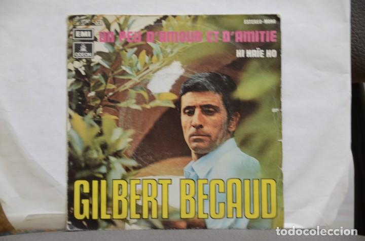 Discos de vinilo: DISCO VINILO SINGLES GILBERT BECAUD - Foto 1