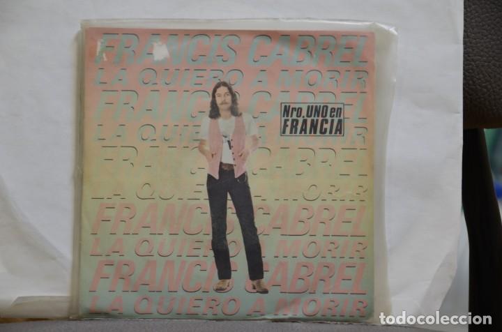 Discos de vinilo: DISCO VINILO SINGLES FRANCIS CABREL - Foto 1