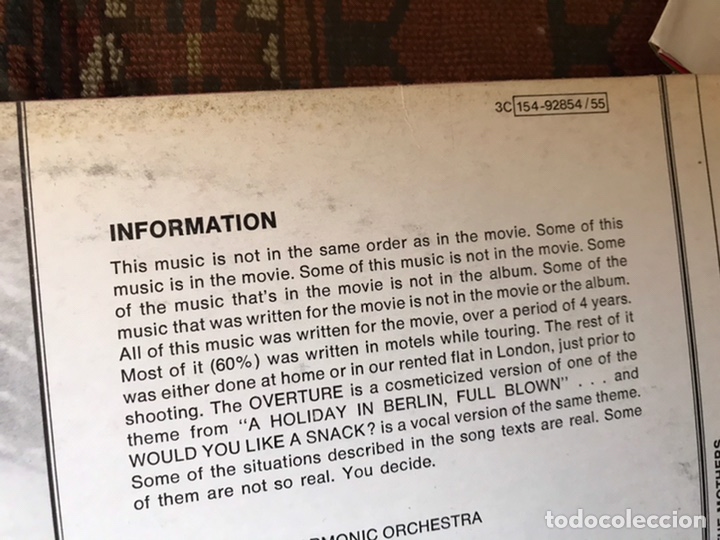 Discos de vinilo: 200 motels. Frank Zappa - Foto 7