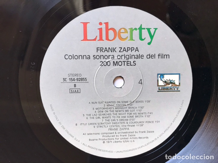 Discos de vinilo: 200 motels. Frank Zappa - Foto 14