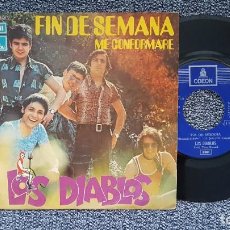 Discos de vinilo: LOS DIABLOS - FIN DE SEMANA / ME CONFORMARÉ. EDITADO POR EMI. AÑO 1.971. Lote 216907743