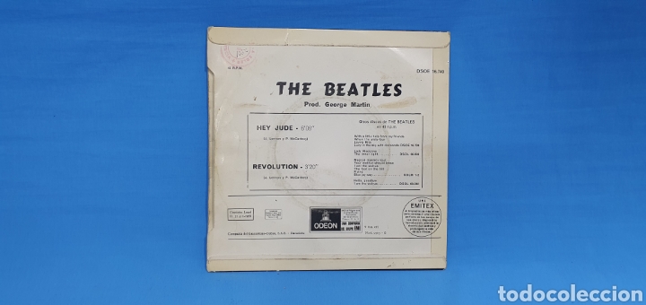 Discos de vinilo: DISCO SINGLE- HEY JUDE - THE BEATLES - Foto 2