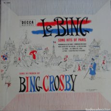 Discos de vinilo: BING CROSBY 10” DEL SELLO DECCA RÉCORDS EDITADO EN USA.... Lote 216964793