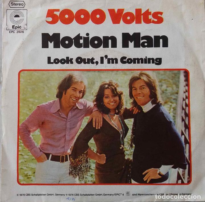 Discos de vinilo: 5000 VOLTS. MOTION MAN. SINGLE ALEMANIA - Foto 1