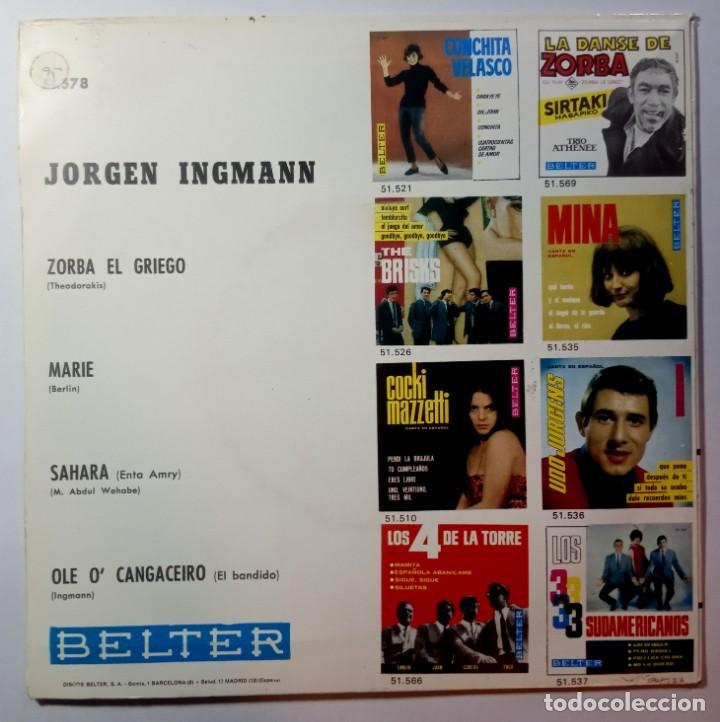 Discos de vinilo: JORGENN INGMANN - sahara - EP 1965 - BELTER - Foto 2