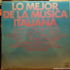 Discos de vinilo: LO MEJOR DE LA MUSICA ITALIANA