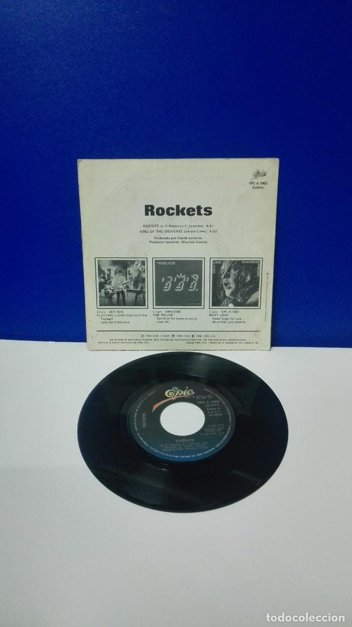 Discos de vinilo: DISCO VINILO SINGLE - ROCKETS - RADIATE - Foto 2
